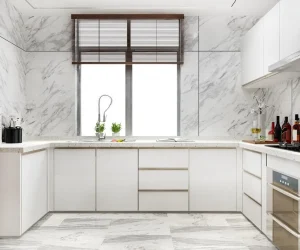 Kitchen Tiles White Minimal